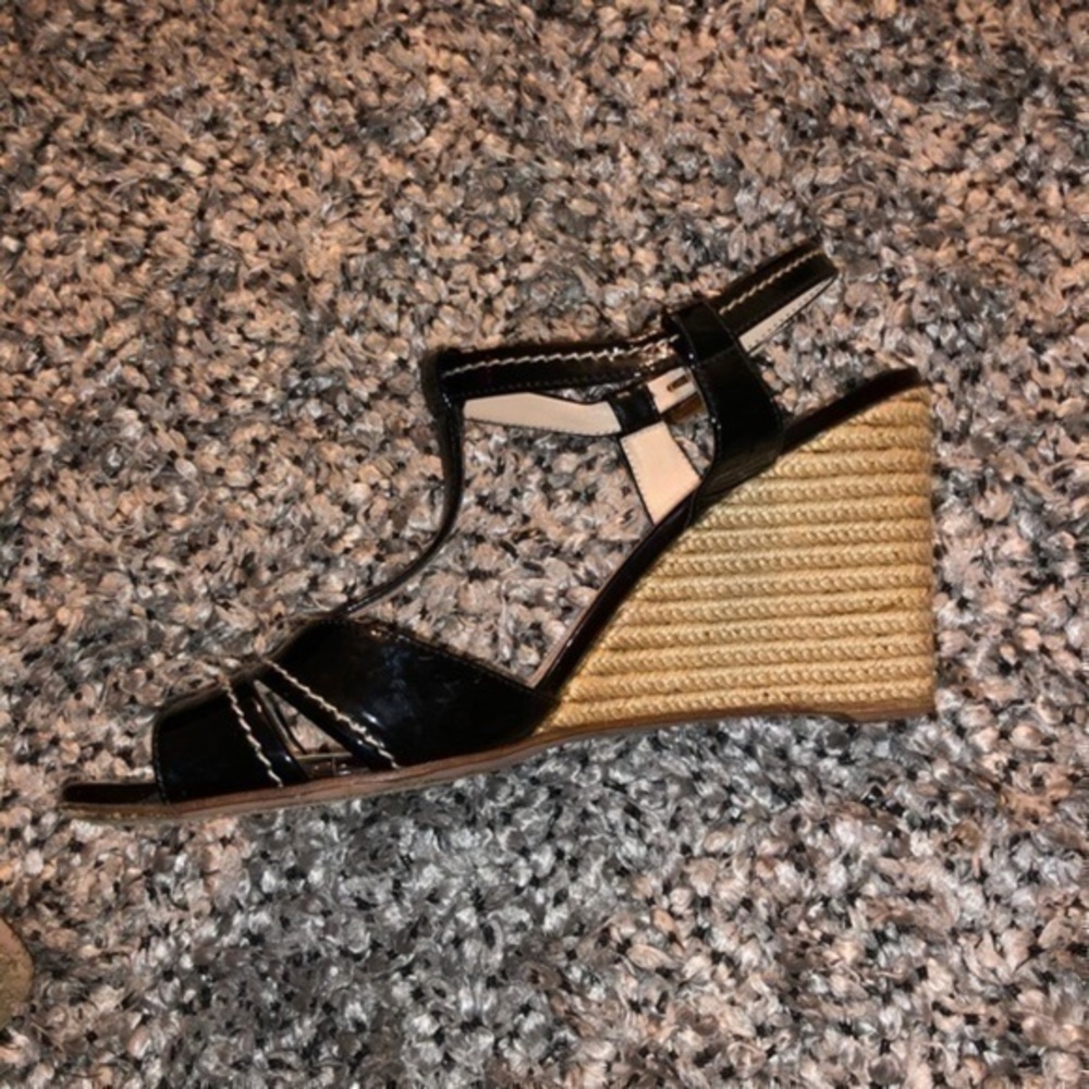 Prada Womens Jute Wedge Heel Shoes Size 39… - Picture 2 of 9